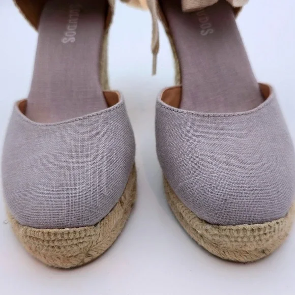 Soludos Espadrille Wedge Ankle Tie Up Sandals Shoes Women's - Picture 4 of 11